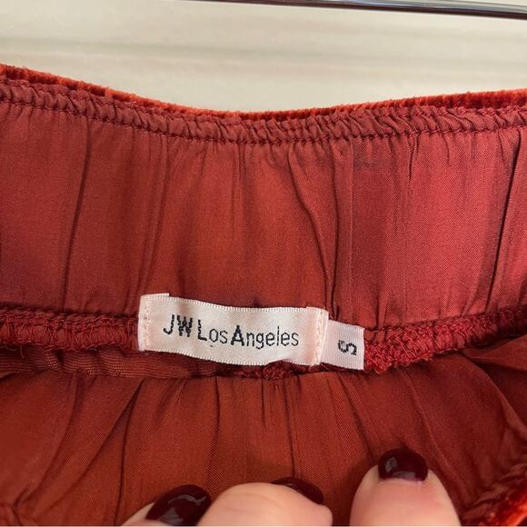 Johnny Was Aurora Velvet Casual Pants in Rust Orange S - Picture 5 of 8